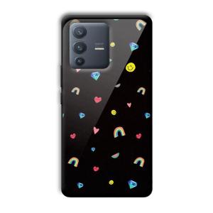 Multi Object Customized Printed Glass Back Cover for Vivo V23 Pro