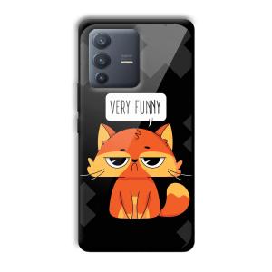 Very Funny Sarcastic Customized Printed Glass Back Cover for Vivo V23 Pro