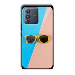Cool Sunglasses Customized Printed Glass Back Cover for Vivo V23 Pro