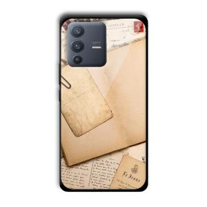 Journal Entry Customized Printed Glass Back Cover for Vivo V23 Pro