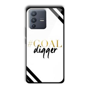 Goal Digger Customized Printed Glass Back Cover for Vivo V23 Pro