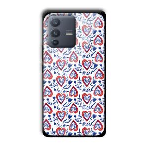 Little Spades Customized Printed Glass Back Cover for Vivo V23 Pro