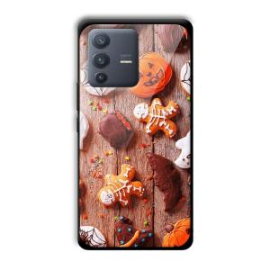 Gingerbread Customized Printed Glass Back Cover for Vivo V23 Pro