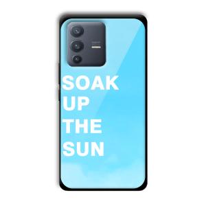 Soak Up The Sun Customized Printed Glass Back Cover for Vivo V23 Pro