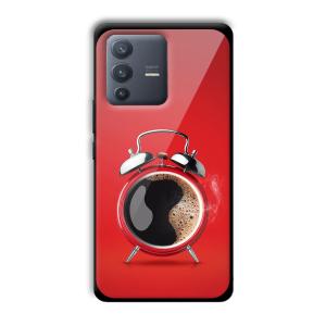 Morning Coffee Customized Printed Glass Back Cover for Vivo V23 Pro