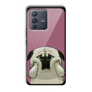 Chubby Dogo Customized Printed Glass Back Cover for Vivo V23 Pro