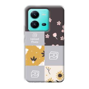 Collage Customized Printed Back Cover for Vivo V25 5G