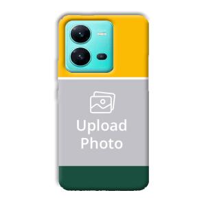 Yellow Green Customized Printed Back Cover for Vivo V25 5G