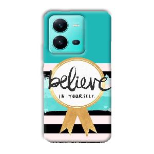 Believe in Yourself Phone Customized Printed Back Cover for Vivo V25 5G