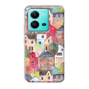 Colorful Homes Phone Customized Printed Back Cover for Vivo V25 5G