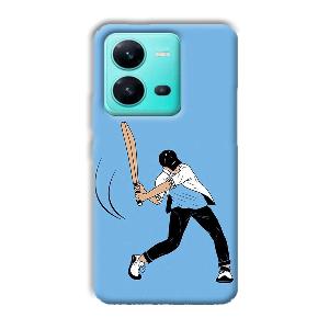 Cricketer Phone Customized Printed Back Cover for Vivo V25 5G