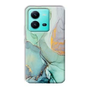Green Marble Phone Customized Printed Back Cover for Vivo V25 5G