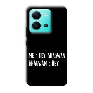 Hey Bhagwan Phone Customized Printed Back Cover for Vivo V25 5G