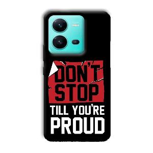 Don't Stop Phone Customized Printed Back Cover for Vivo V25 5G