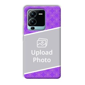 Purple Design Customized Printed Back Cover for Vivo V25 Pro