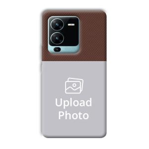 Brown Customized Printed Back Cover for Vivo V25 Pro