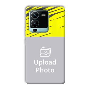 Yellow Lines Customized Printed Back Cover for Vivo V25 Pro