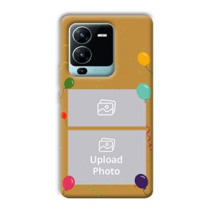 Balloons Customized Printed Back Cover for Vivo V25 Pro