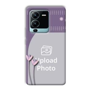 Lilac Pattern Customized Printed Back Cover for Vivo V25 Pro