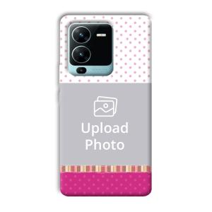 Baby Pink Design Customized Printed Back Cover for Vivo V25 Pro