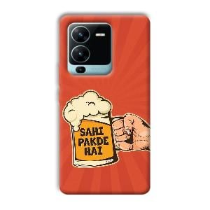 Sahi Pakde Hai Phone Customized Printed Back Cover for Vivo V25 Pro