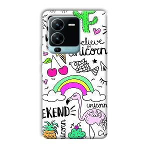 Stay Wild Phone Customized Printed Back Cover for Vivo V25 Pro