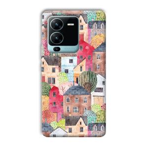 Colorful Homes Phone Customized Printed Back Cover for Vivo V25 Pro