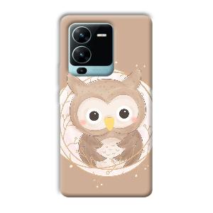 Owlet Phone Customized Printed Back Cover for Vivo V25 Pro