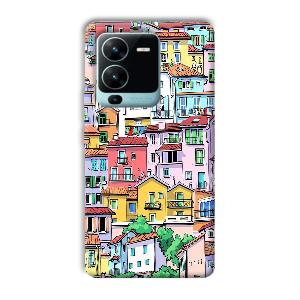 Colorful Alley Phone Customized Printed Back Cover for Vivo V25 Pro