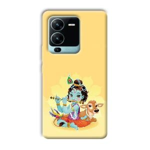 Baby Krishna Phone Customized Printed Back Cover for Vivo V25 Pro