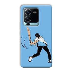 Cricketer Phone Customized Printed Back Cover for Vivo V25 Pro