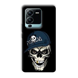 Panda & Skull Phone Customized Printed Back Cover for Vivo V25 Pro