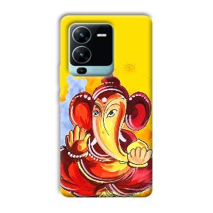 Ganesha Ji Phone Customized Printed Back Cover for Vivo V25 Pro