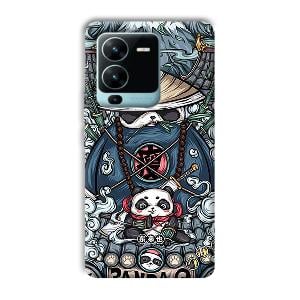 Panda Q Phone Customized Printed Back Cover for Vivo V25 Pro