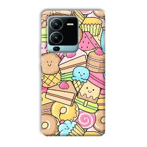 Love Desserts Phone Customized Printed Back Cover for Vivo V25 Pro