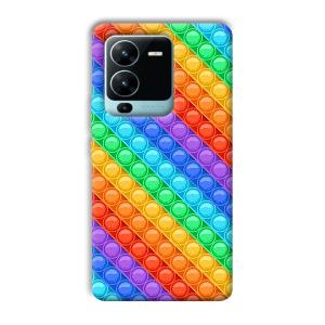 Colorful Circles Phone Customized Printed Back Cover for Vivo V25 Pro