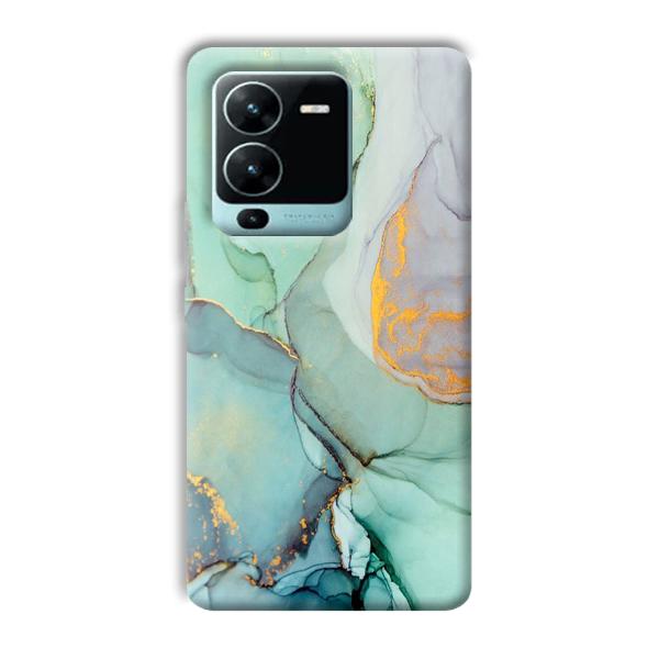 Green Marble Phone Customized Printed Back Cover for Vivo V25 Pro
