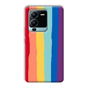 Vertical Paint Phone Customized Printed Back Cover for Vivo V25 Pro