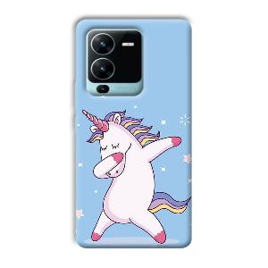 Unicorn Dab Phone Customized Printed Back Cover for Vivo V25 Pro