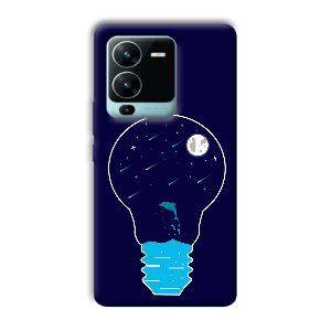Night Bulb Phone Customized Printed Back Cover for Vivo V25 Pro