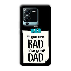 Dad Quote Phone Customized Printed Back Cover for Vivo V25 Pro