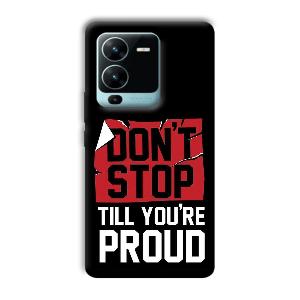 Don't Stop Phone Customized Printed Back Cover for Vivo V25 Pro