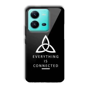 Everything is Connected Customized Printed Glass Back Cover for Vivo V25 5G