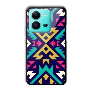 Arrows Abstract Customized Printed Glass Back Cover for Vivo V25 5G