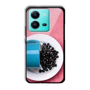 Coffee Beans Customized Printed Glass Back Cover for Vivo V25 5G