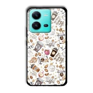 But Coffee First Customized Printed Glass Back Cover for Vivo V25 5G