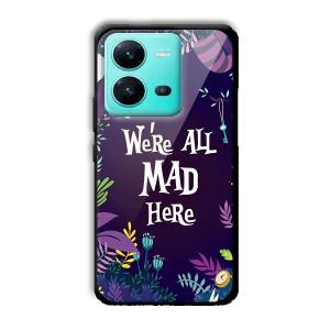 We are All Mad Here Customized Printed Glass Back Cover for Vivo V25 5G