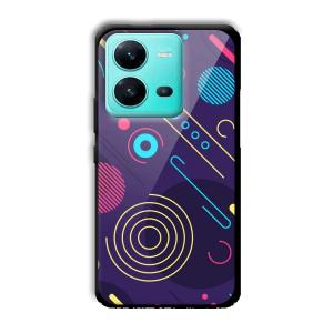 Purple Music Customized Printed Glass Back Cover for Vivo V25 5G