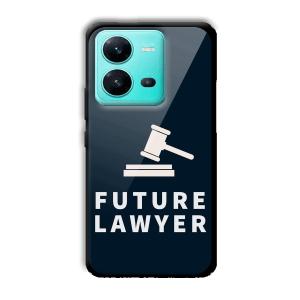 Future Lawyer Customized Printed Glass Back Cover for Vivo V25 5G