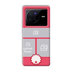 Little Hearts Customized Printed Back Cover for Vivo X80